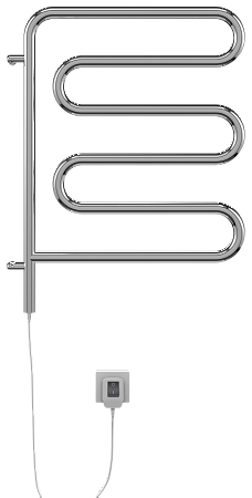 Электро 25 Ш-обр 450х570 поворотный Полотенцесушитель  TERMINUS Подольск - фото 2