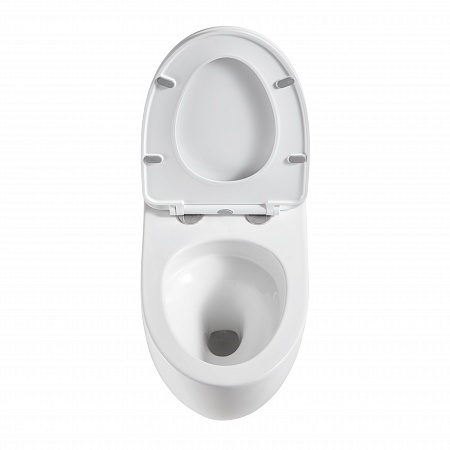 Подвесной унитаз безободковый Terminus Енисей Monolit 560х390 белый Подольск - фото 3