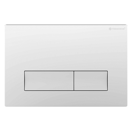 Клавиша смыва для инсталляции Terminus Classic кнопка прямоугольник цвет белый Подольск - фото 1